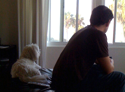 Charlie and his papa